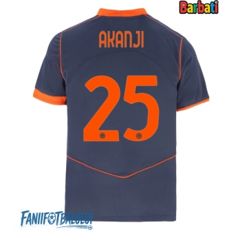 Inter Milan Manuel Akanji #25 Tricou Fotbal Replică 2025-26 Barbati Treilea